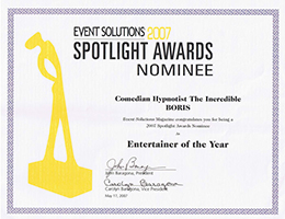 Spotlight Awards Entertainer of the Year Nominee