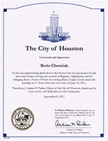 Houston Commends